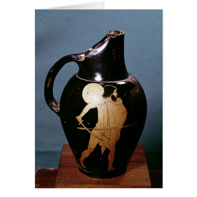 アチックの赤姿のoinochoe (正面)