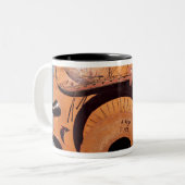 アチックの黒姿のコップ ツートーンマグカップ (正面左)