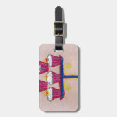 アチポンの巧みなカップケ感動的ーキオートクチュール ラゲッジタグ (正面縦)