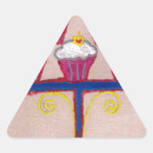 アチポンの巧みなカップケ感動的ーキオートクチュール 三角形シール (正面)