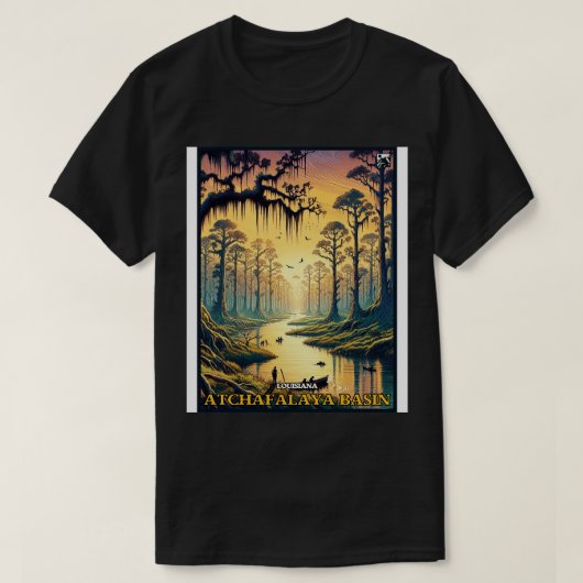 アチャファラヤベイスンルイジアナTシャツ Tシャツ (デザイン正面)