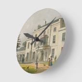アッカーマンの「Repository of A」よりWimbledon House ラウンド壁時計 (傾斜)