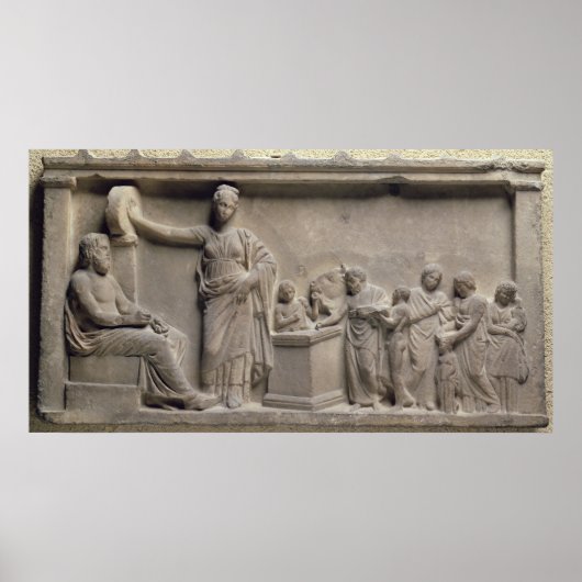 アックレピウスに雄牛を犠牲にした家族 ポスター (正面)