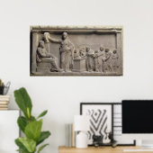 アックレピウスに雄牛を犠牲にした家族 ポスター (ホームオフィス)