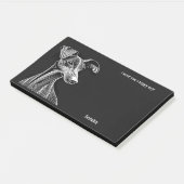 アッザワク抽象芸術アートドッグ名 ポストイット (アングル)