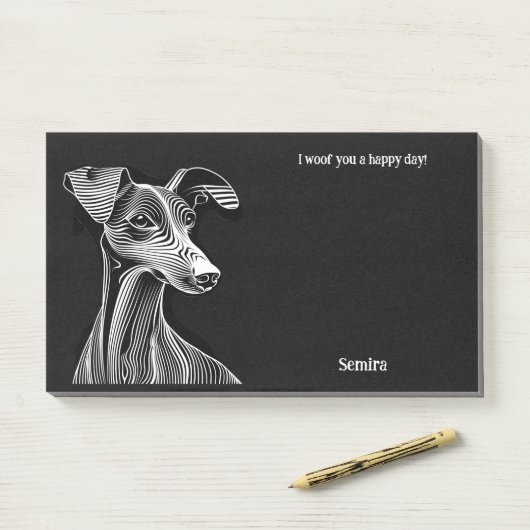 アッザワク抽象芸術アートドッグ名 ポストイット (デスク)