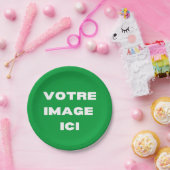 アッシェットジェタブル – Votre image ici - personalisee ペーパープレート (パーティー)