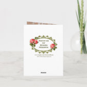 アッシシのノートカードの聖クレア カード (裏面)