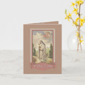 アッシシのノートカードの聖クレア カード (黄色い花)