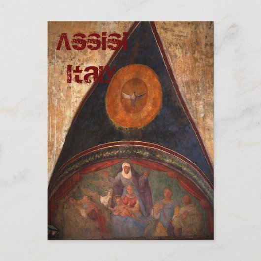 アッシジのフレスコ ポストカード (正面)