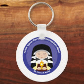 アッシジの聖クレア キーホルダー (正面)