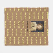 アッシジの聖クレア フリースブランケット (正面(横))