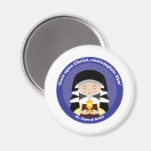 アッシジの聖クレア マグネット (正面/裏面)