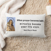 アッシジの聖クレア ランバークッション (ブランケット)