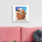 アッシジの聖フランシスと聖クレア キャンバスプリント (インサイチュ (リビング))