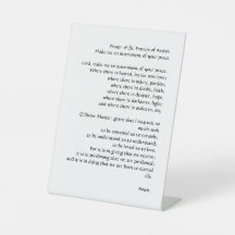 アッシジの聖フランシスによる平和祈りの言葉