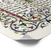 アッシジの聖フランシスの平和祈りの言葉 ポスター (角)