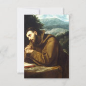 アッシジの聖フランシスコ サンキューカード (裏面)