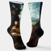 アッシジの聖フランシスコ 平和の使者 ソックス (傾斜あり)