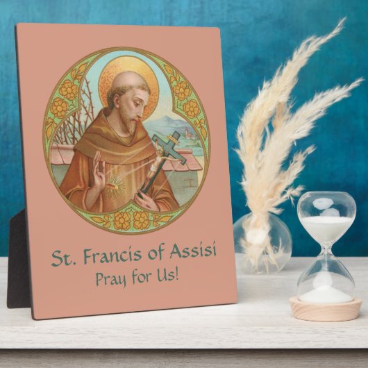 アッシジの聖フランシスコ（BK 002） 8"x10" フォトプラーク (側面)