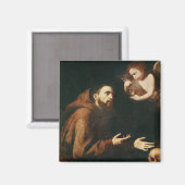 アッシジの聖フランシス像 マグネット (正面/裏面)