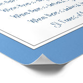 アッシジの聖フランシス祈りの言葉ブルードラゴンフライ ポスター (角)