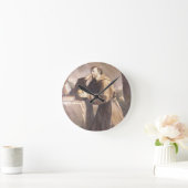 アッシジの聖フランシス祈りの言葉 ラウンド壁時計 (ホーム)