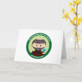 アッシジの聖フランシス カード (黄色い花)