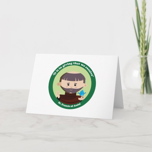 アッシジの聖フランシス カード (正面)