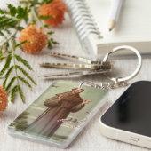 アッシジの聖フランシス キーホルダー (正面右)