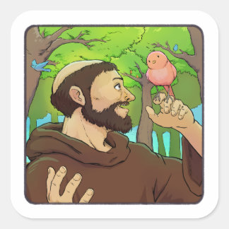 アッシジの聖フランシス スクエアシール