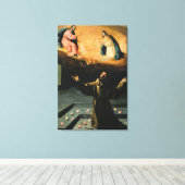 アッシジの聖フランシス、バラの奇跡 キャンバスプリント (インサイチュ (ウッドフロア))