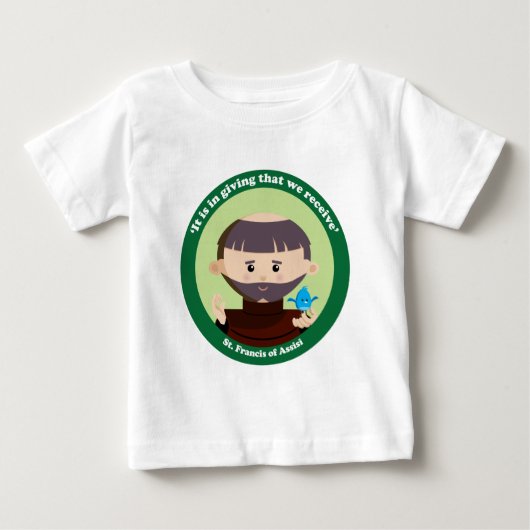 アッシジの聖フランシス ベビーTシャツ (正面)