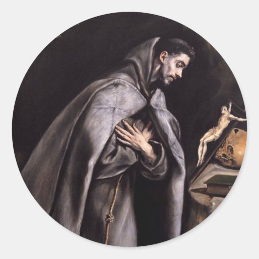 アッシジの聖フランシス ラウンドシール (正面)