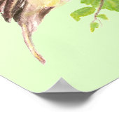 アッシジの聖フランシス、祈りの言葉雀 ポスター (角)