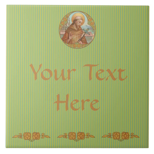 アッシジの聖フランシス(BK 002) タイル (正面)