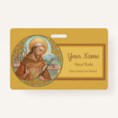 アッシジの聖フランシス(BK 002) バッジ (裏面)