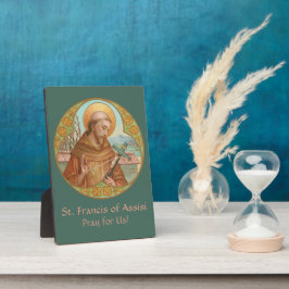 アッシジの聖フランシス(BK 002) 5インチx7インチ フォトプラーク