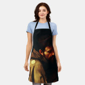 アッシジの聖フランシスby Caravaggio エプロン (着用した状態)