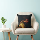 アッシジの聖フランシスby Caravaggio クッション (椅子)