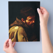 アッシジの聖フランシスby Caravaggio チラシ (手)