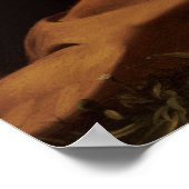 アッシジの聖フランシスby Caravaggio ポスター (角)