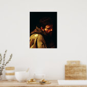 アッシジの聖フランシスby Caravaggio ポスター (キッチン)