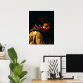 アッシジの聖フランシスby Caravaggio ポスター (ホームオフィス)