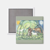 アッシジの聖フランチェスコ マグネット (正面/裏面)