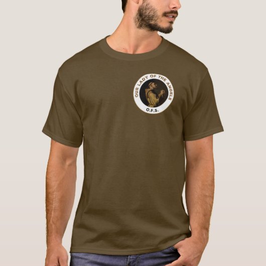 アッシジの聖フランチェスコ OFS Tシャツ (正面)