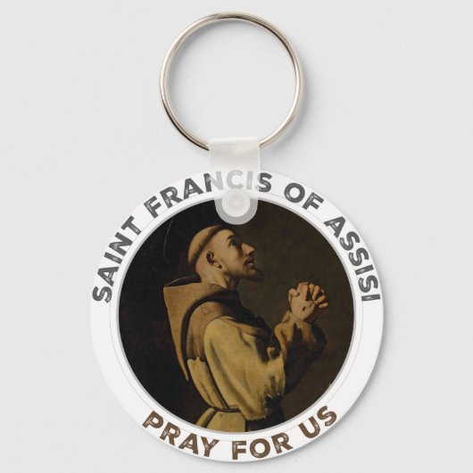アッシジの聖フ祈レンシス キーホルダー (正面)