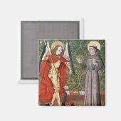 アッシジの聖マイケルと聖フランシス, c.1480 マグネット (正面/裏面)
