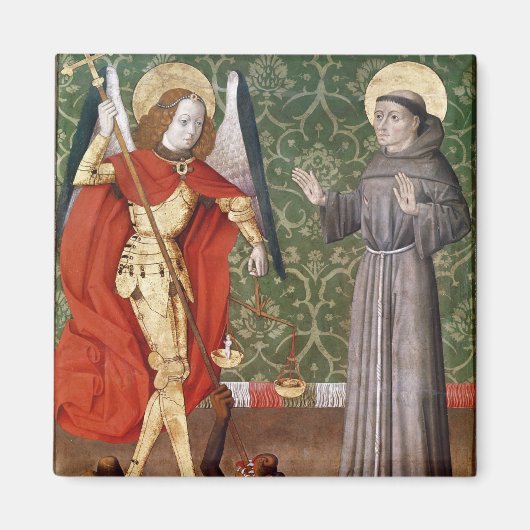 アッシジの聖マイケルと聖フランシス, c.1480 マグネット (正面)