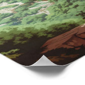 アッシジイタリアヴィンテージトラベルのブルースカイ ポスター (角)